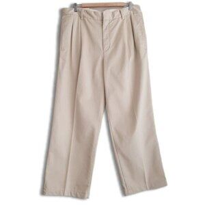 JOE FRESH New - Neat Pleated Chino Pants Beige Cream Men's Sz 36